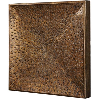 Blaise 31.5" Antiqued Bronze Textured Wall Art