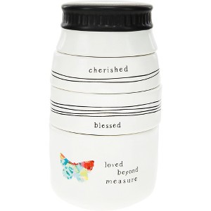 Pavilion Gift Company - Beyond Measure - 6.5" x 3.5" Stacked Measuring Cups - Drinkware - 1 of 1