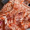Anna-Kaci Women's Satin Scarf with Classic Paisley Print 27×27 Inches - 3 of 4