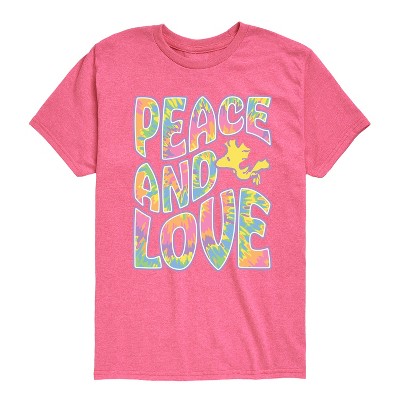 Boys' - Peanuts - Peace & Love Woodstock Short Sleeve Graphic T-Shirt