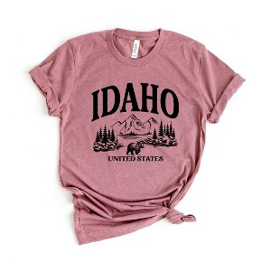 Simply Sage Market Women's Idaho Forest Scene Short Sleeve Graphic Tee - 1 of 3