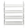 vidaXL Shoe Rack Silver Metal and non-woven fabric Medium Shoe Rack - Silver 23.6" x 11.4" x 28" - 4 of 4