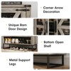 Shoe Cabinet with Ventilated Mesh Doors, Wooden Shoe Rack - 3 of 4