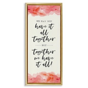 Stupell Industries Romantic Phrase with Blush Watercolor, 11" x 25" - 1 of 4