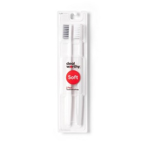 Basic Manual Toothbrush Soft - 2ct - Dealworthy™ - 1 of 3