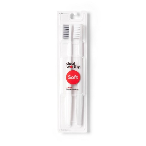 Basic Manual Toothbrush Soft - 2ct - Dealworthy™ - image 1 of 3