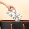 Clotth Women’s RFID Slim Wallet - Ultra Thin Bifold Billfold with 11 Card Slots & ID Window,for Travel,Shopping,Daily Use,Elegant Floral Design - 2 of 4
