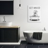 Stupell Industries Elephant Bathroom Humor Get Naked Phrase Animal Tub - 2 of 4