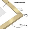 Americanflat 20x24 Picture Frame with Polished Plexiglass - Use as 16x20 Frame with Mat or 20x24 Frame Without Mat - Hudson Collection - Gold - 3 of 4