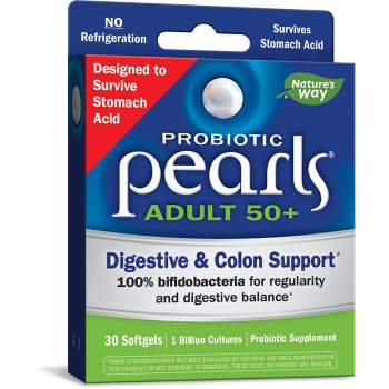 Nature's Way Probiotic Pearls Adult 50+ 1 Billion Cfu 30 Sgels