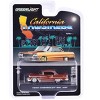 1955 Chevrolet Bel Air Lowrider Red Metallic and Silver "California Lowriders" Series 5 1/64 Die Cast Model Car by Greenlight - 3 of 3
