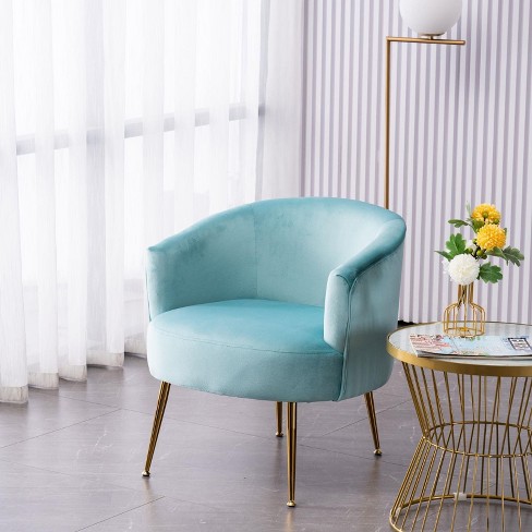 Teal and on sale gold chair