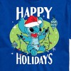Men's - Lilo and Stitch - Happy Holidays Christmas Short Sleeve Graphic T-Shirt - 2 of 4