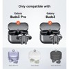 SURITCH for Samsung Galaxy Buds 3 Pro/Galaxy Buds 3 Case, Magnetic Bumper Cases, Shockproof Protective Covers with Carabiner & Cleaning Kit - 2 of 3