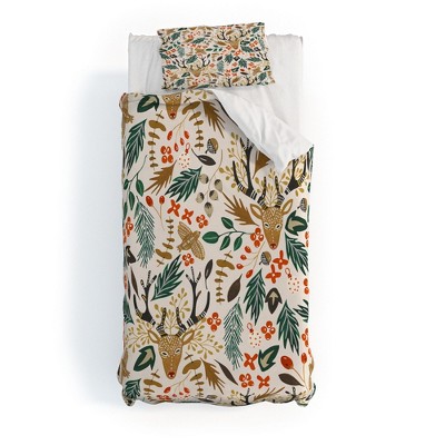 Marta Barragan Camarasa Christmas in the wild nature Duvet Cover + Pillow Sham(s) - Deny Designs