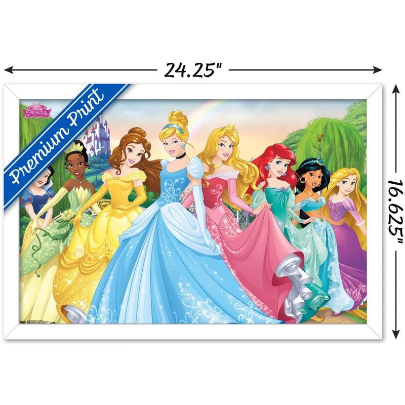 Trends International Disney Princess - Castle Lawn Group Framed Wall Poster Prints, 3 of 7