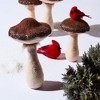 Glittered Mushroom Decor (Set of 2) - 2 of 4
