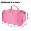 Unique Bargains Travel  Double Layer Makeup Bag Makeup Organizer Bag Storage Bag Portable Waterproof 1 Pcs - 4 of 4