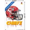 Trends International NFL Kansas City Chiefs - Drip Helmet 20 Unframed Wall Poster Prints - 3 of 4