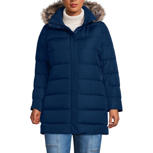 Lands End Women s Plus Size Max 600 Down Puffer Coat 3x Deep Sea Navy Target