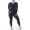 Fruit of the Loom Women's and Plus Thermal Long Underwear Henley Top and Pant Set - 4 of 4