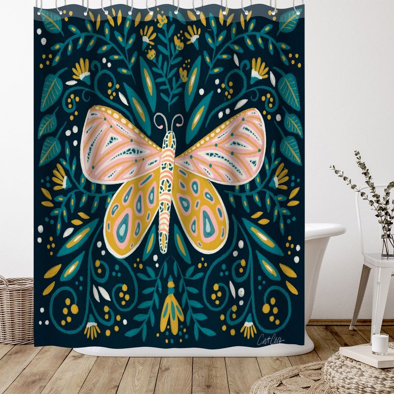 Americanflat 71" x 74" Shower Curtain Style 2 by Cat Coquillette - Available in Variety of Styles, 4 of 7