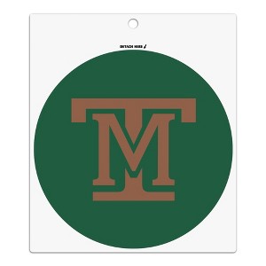 Montana Tech of the University of Montana Primary Logo Automotive Car Refrigerator Locker Vinyl Circle Magnet - 1 of 4