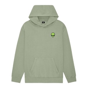 Dalix Alien Embroidery Relaxed Crewneck Sweatshirt Soft Fleece Fit Lounge Mens - 1 of 4