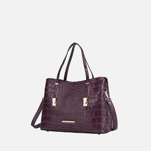 MKF Collection Aurelia Crocodile-Embossed Vegan Leather Women's Tote Stylish Shoulder Handbag by Mia K - 1 of 4