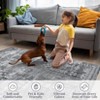 Low Pile Vintage Floral Accent Carpet, Non-Slip & Stain-Resistant - 3 of 4