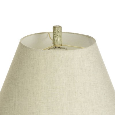 Morgana Modern Gray Table Lamp with Linen Shade