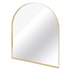 GlasFlength Decorative Wall Mirrors Arch Mirror Hanging Mirror, Vintage Bathroom Wall Mirrors Decorative, Wall Decoration, Gold, 36"*30"*1.2" - 4 of 4