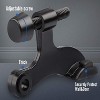 Attop 2-Pack Hinge Pin Door Stops - Adjustable Heavy Duty Black Door Stopper with Black Rubber Bumper, Wall Protection Solution - 3 of 4