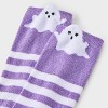 Kids' 2pk Sparkle Ghost and Striped Halloween Knee High Socks - Cat & Jack™ - 3 of 3