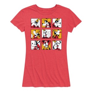 Women's - Disney - Goofy Grid Short Sleeve Graphic T-Shirt - 1 of 4