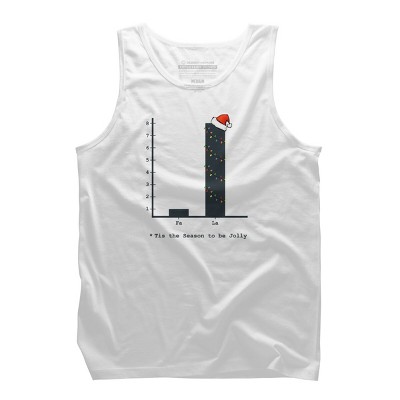 Men's Design By Humans Christmas Carol Bar Graph By Bethcentral Tank Top