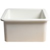 ALFI White Square 18 Inches x 18 Inches Undermount / Drop In Fireclay Prep Sink - 4 of 4