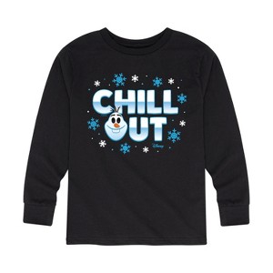 Boys' - Disney - Olaf Chill Out Long Sleeve Graphic T-Shirt - 1 of 4
