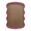 Kate & Laurel All Things Decor 24"X36" Holbrook Wavy Magnetic Dry Erase Board Pink - 4 of 4