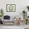 Stupell Industries Green Modern Evil Eye Symbol Black Floater Framed Canvas Wall Art - 2 of 4