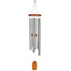 Wind & Weather Small Anodized Aluminum Amazing Grace Wind Chime With Ash Wood Disk And Wind Catcher - image 2 of 3
