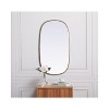 Elegant Lighting Metal Frame Brass Finish Oval Mirror, 20x36 Inch - 4 of 4