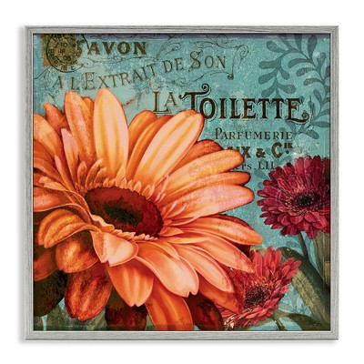 Stupell Industries Daisies with Antique French Backdrop, 12" x 12"