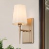 LNC Trend Gold and White Fabric Transitonal Wall Lights,1 Light/2 Light/ 3 Light/4 Light - 2 of 4