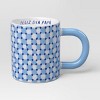 16oz Stoneware Feliz Dia Papa Mug Blue - Room Essentials™ - 3 of 4