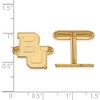 Black Bow Jewelry 14k Yellow Gold Baylor Bears NCAA Cuff Links - 2 of 3