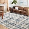Nasitip Modern Geometric Plaid Area Rugs for Living Room Soft Low Pile Non-Sliping, Machine Washable - 4 of 4