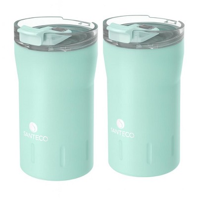 ZACHVO 12oz Stainless Travel Mug, 2-Pack – Insulated, Spill-Proof Flip Lid