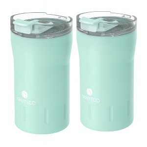ZACHVO 12oz Stainless Travel Mug, 2-Pack – Insulated, Spill-Proof Flip Lid - 1 of 4