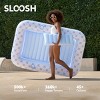 Sloosh Pool Tanning Adult Pool Float Bed with Pillow, Inflatable Suntan Tub Floatie Raft Tanning Pool for Adult - Blue Breezestar - 2 of 4